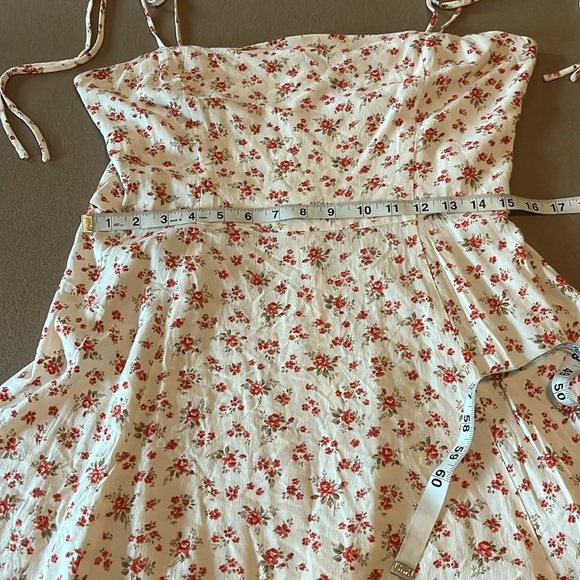 Reformation Bisque Floral Print Mini Dress- 12 - Picture 11 of 14